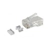 CAT6a Stecker RJ45 geschirmt inklusive Hilfsstück - Flexible Kabel